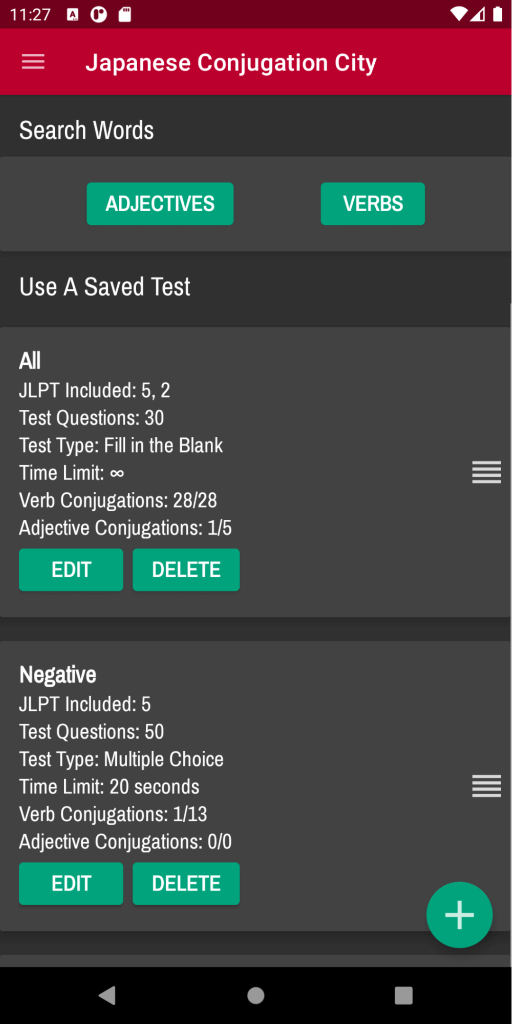 Conjugation city app screenshot 1