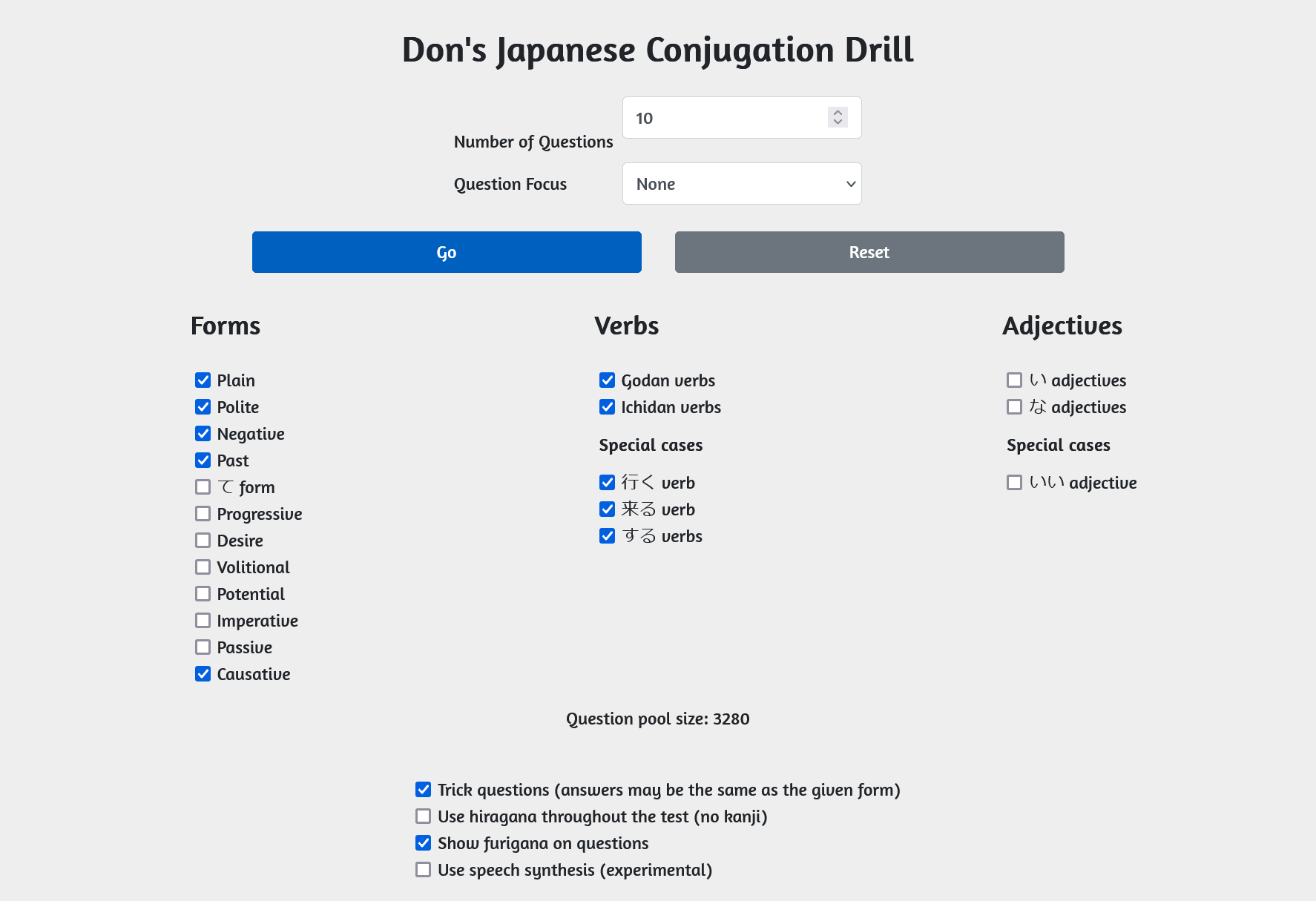 Don's conjugation app screenshot 2