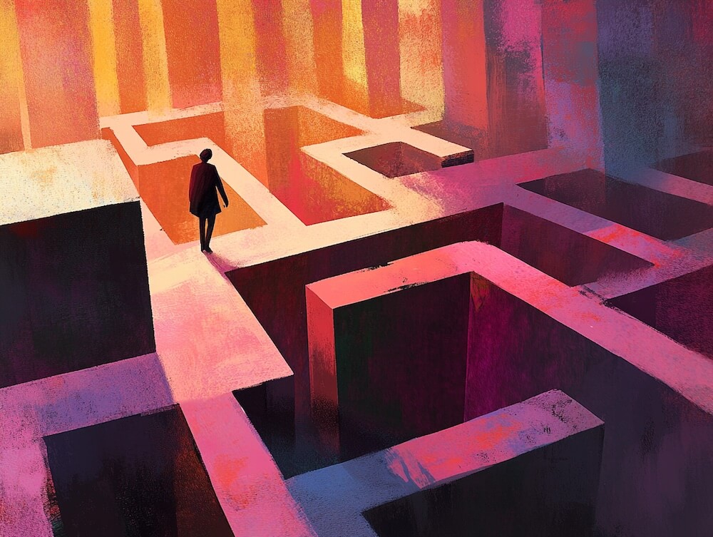 lost in a maze