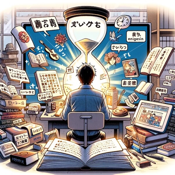 hourglass language learning